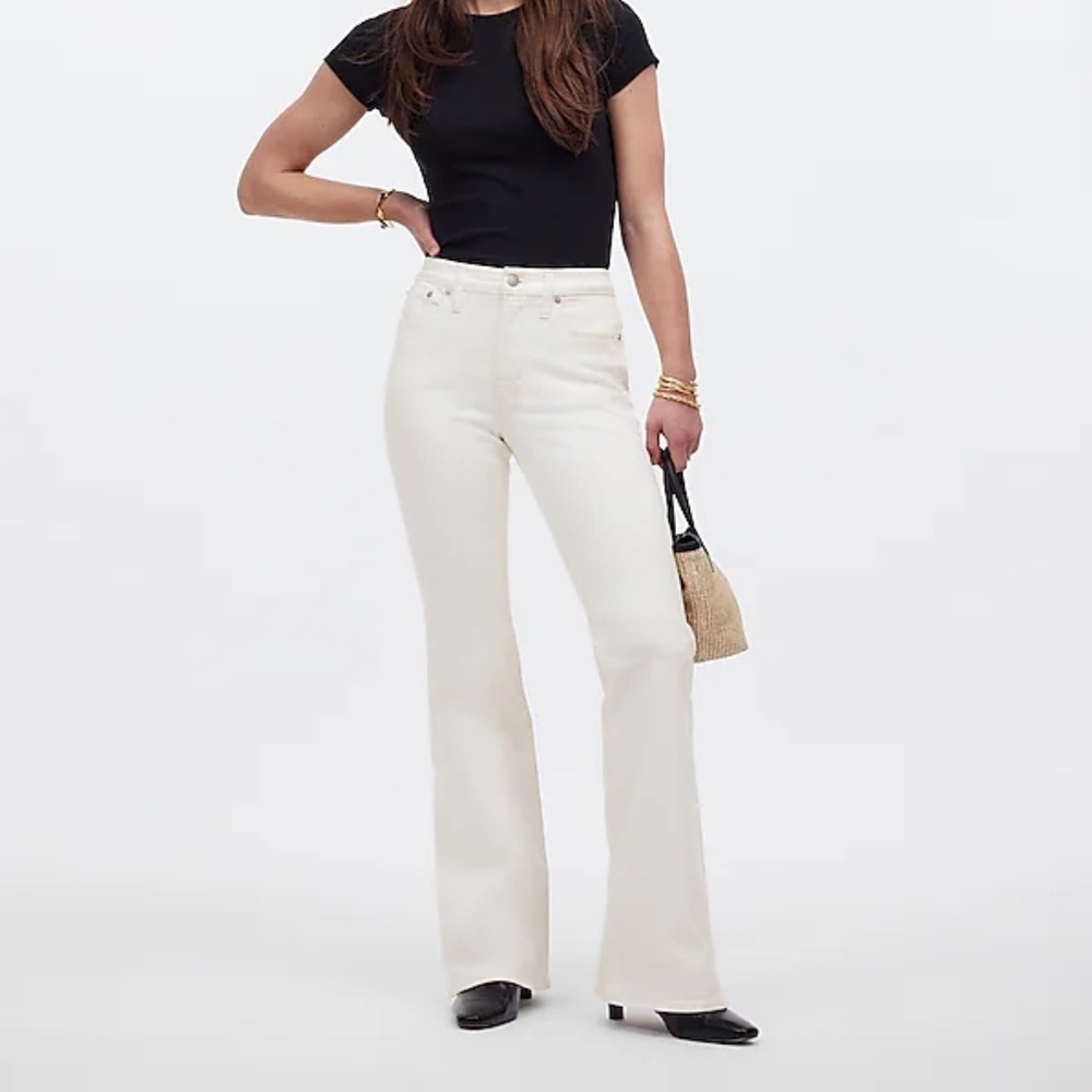 Madewell Flea Market Flare Jeans White Sz 25